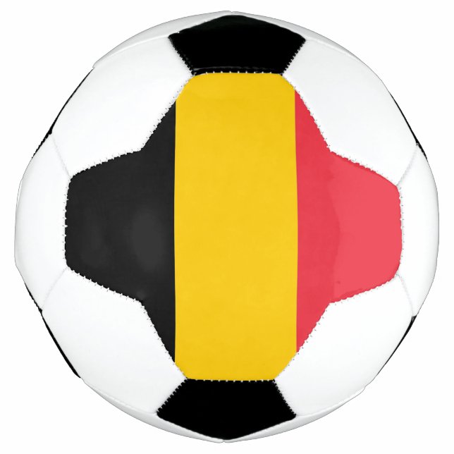 Balón de fútbol patriótico con bandera belga (Anverso)