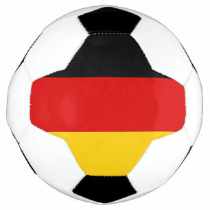 Balón de fútbol patriótico con bandera de Alemania