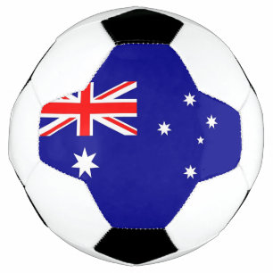 Balón de fútbol patriótico con bandera de Australi