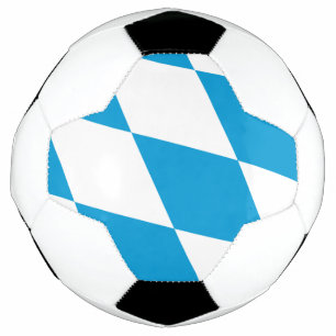 Balón de fútbol patriótico con bandera de Baviera