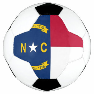 Balón de fútbol patriótico con bandera de Carolina