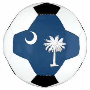 Balón de fútbol patriótico con bandera de Carolina