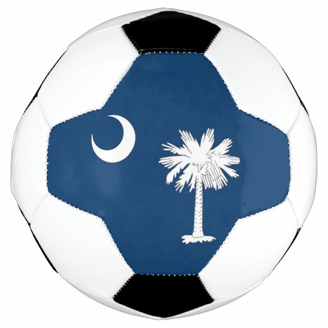 Balón de fútbol patriótico con bandera de Carolina (Anverso)