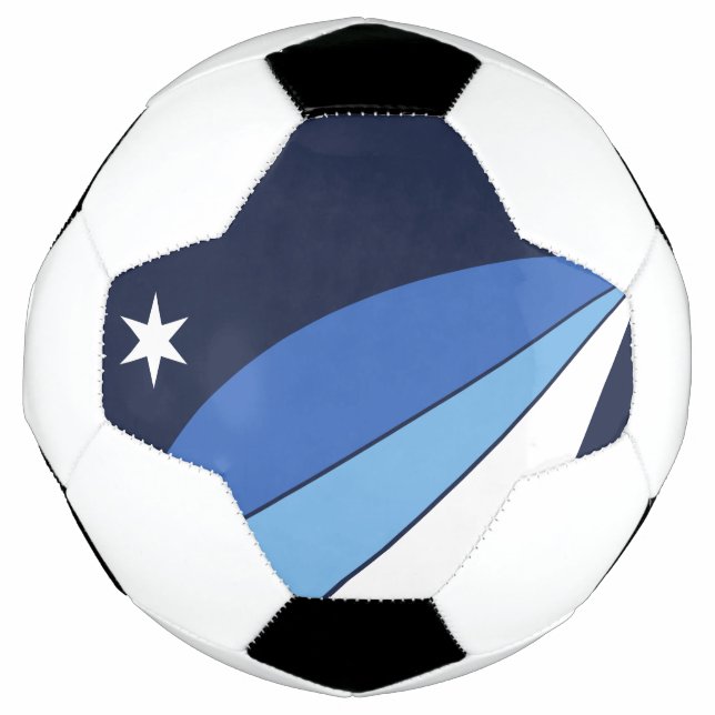 Balón de fútbol patriótico con bandera de Columbia (Anverso)