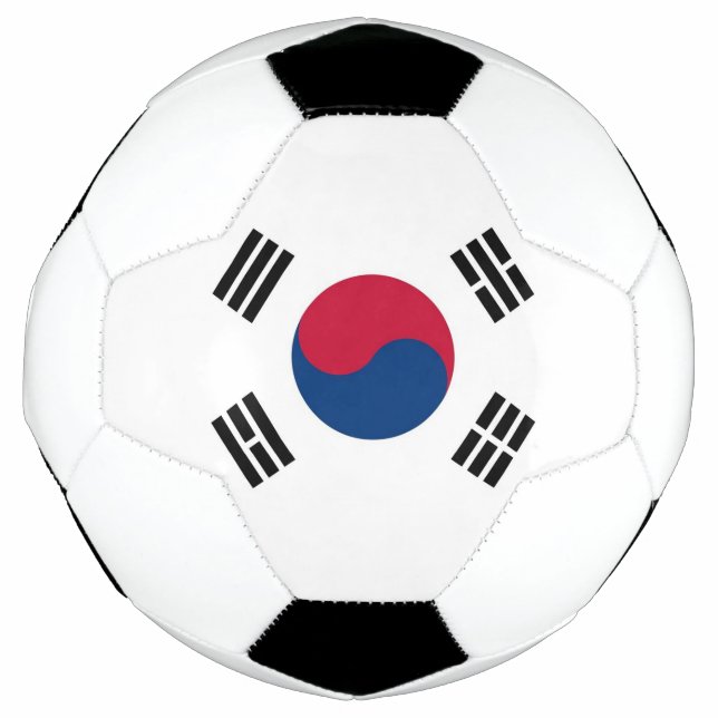Balón de fútbol patriótico con bandera de Corea de (Anverso)