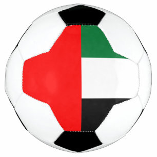 Balón de fútbol patriótico con bandera de Emiratos