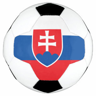 Balón de fútbol patriótico con bandera de Eslovaqu