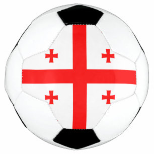 Balón de fútbol patriótico con bandera de Georgia