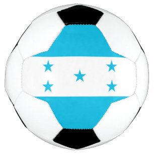 Balón de fútbol patriótico con bandera de Honduras