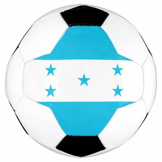 Balón de fútbol patriótico con bandera de Honduras (Anverso)