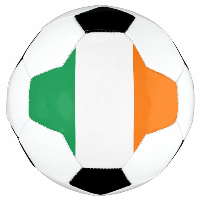 Balón de fútbol patriótico con bandera de Irlanda (Anverso)