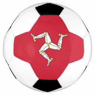 Balón de fútbol patriótico con bandera de la Isla
