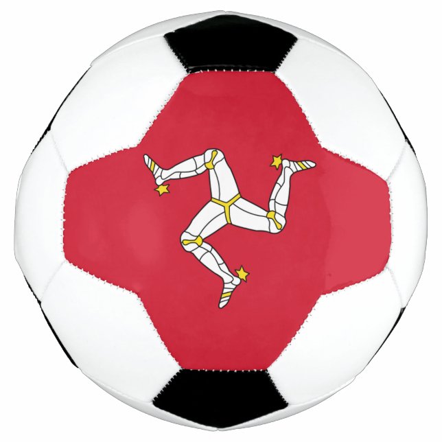 Balón de fútbol patriótico con bandera de la Isla  (Anverso)