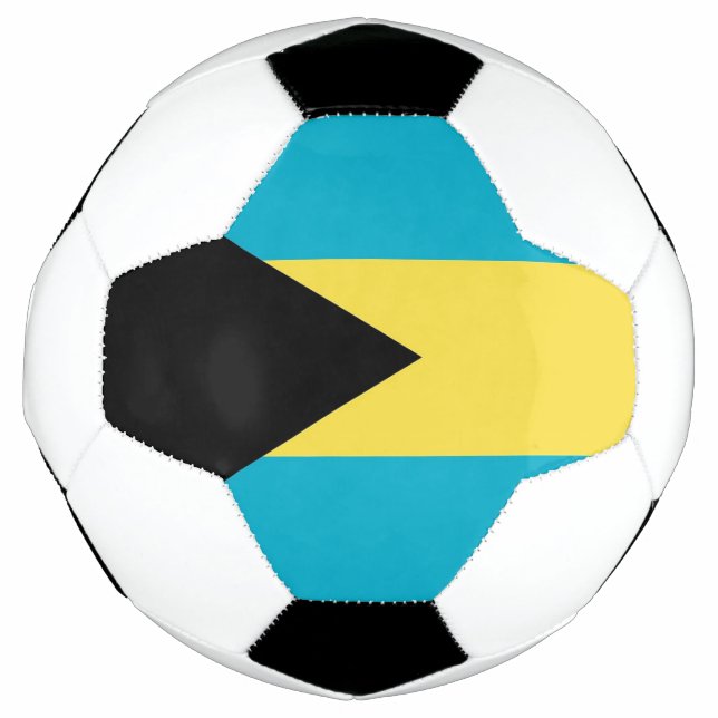 Balón de fútbol patriótico con bandera de las Baha (Anverso)