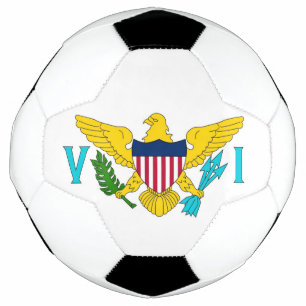 Balón de fútbol patriótico con bandera de las Isla