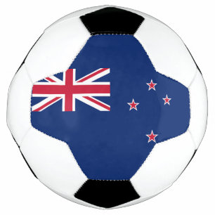 Balón de fútbol patriótico con bandera de Nueva Ze