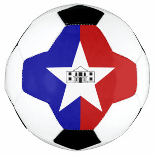Balón de fútbol patriótico con bandera de San Anto