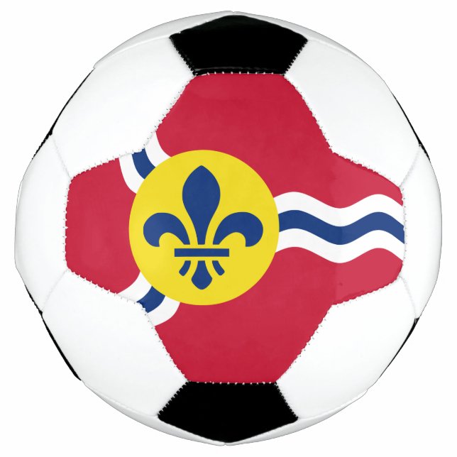 Balón de fútbol patriótico con bandera de San Luis (Anverso)
