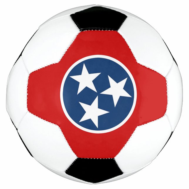 Balón de fútbol patriótico con bandera de Tennesse (Anverso)