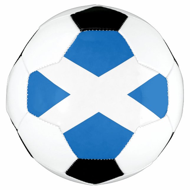 Balón de fútbol patriótico con bandera escocesa (Anverso)