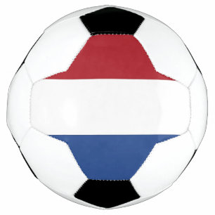 Balón de fútbol patriótico con bandera holandesa