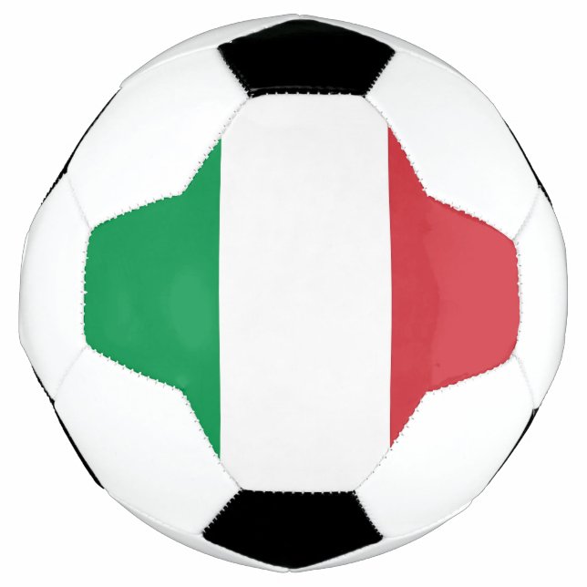 Balón de fútbol patriótico con bandera italiana (Anverso)