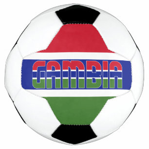 Balón De Fútbol Patriótico de Bandera de Gambia
