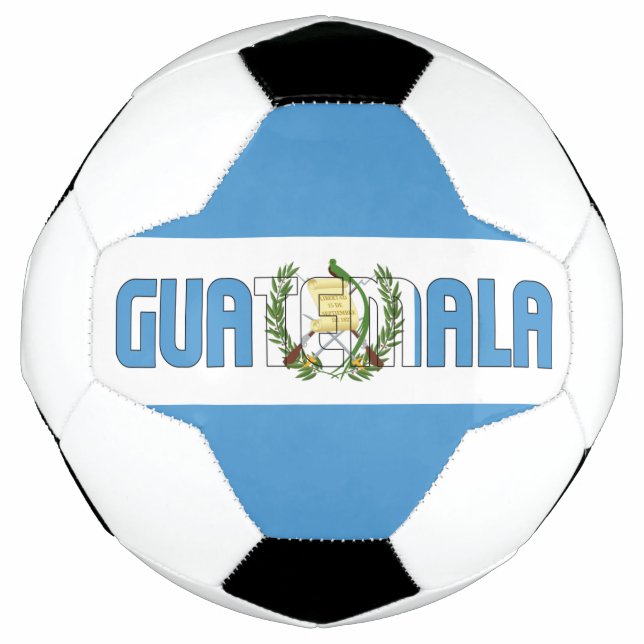 Balón De Fútbol Patriótico de la Bandera de Guatemala  (Anverso)