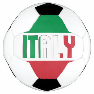 Balón De Fútbol Patriótico de la Bandera de Italia Adorable