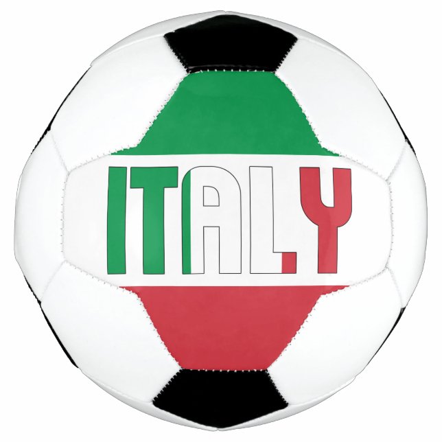 Balón De Fútbol Patriótico de la Bandera de Italia Adorable (Anverso)