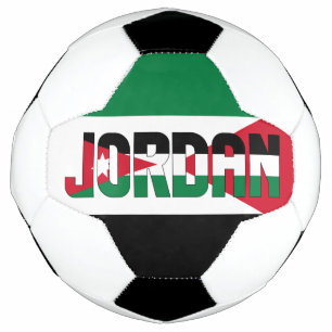 Balón De Fútbol Patriótico de la Bandera de Jordania