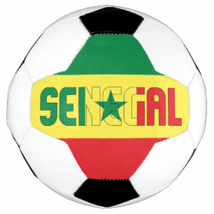 Balón De Fútbol Patriótico de la Bandera de Senegal