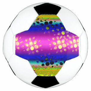 Balón De Fútbol Patrón abstracto colorido