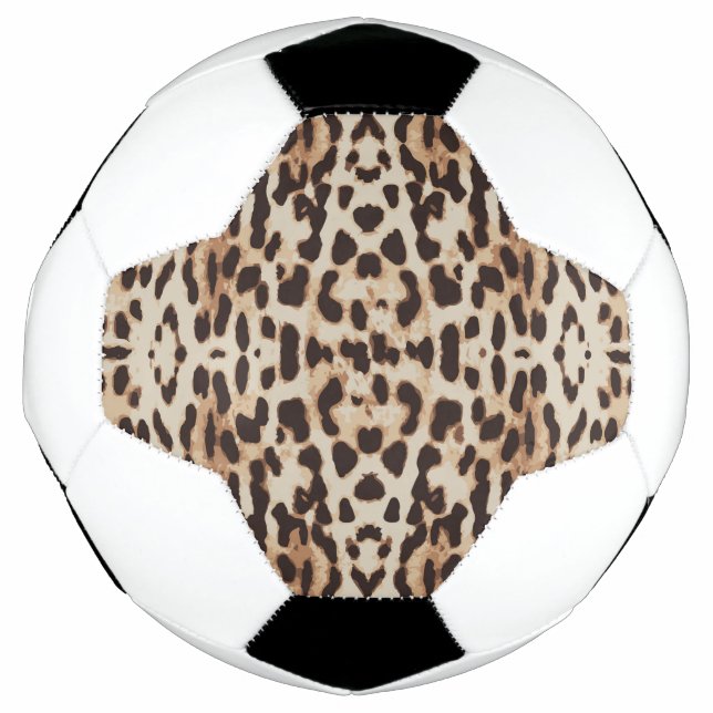 Balón De Fútbol Patrón animal de impresión de leopardo (Anverso)