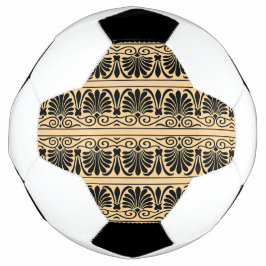 Balón De Fútbol Patrón Árabe Griego Mediterráneo Marrón