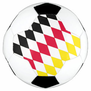Balón De Fútbol Patrón de bandera de diamante azul amarillo rojo n