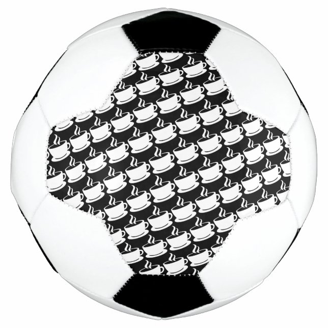 Balón De Fútbol Patrón de café (Anverso)