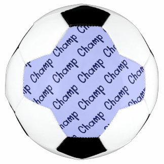 Balón De Fútbol Patrón de campeón - Azul