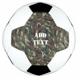 Balón De Fútbol Patrón de camuflaje verde militar
