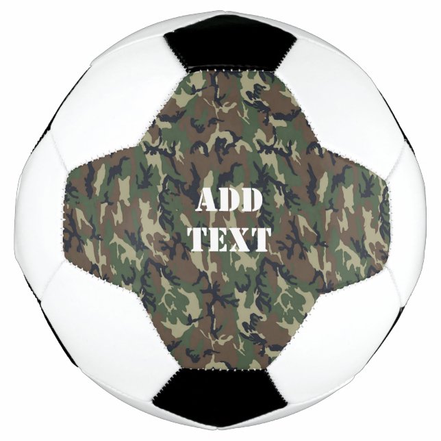 Balón De Fútbol Patrón de camuflaje verde militar (Anverso)
