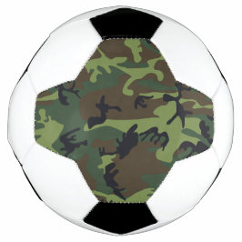 Balón De Fútbol Patrón de camuflaje verde, patrón militar, ejércit