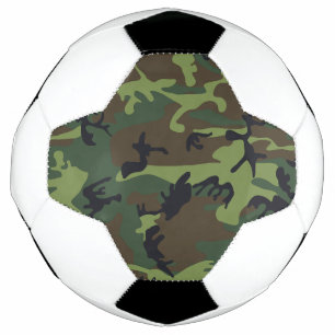 Balón De Fútbol Patrón de camuflaje verde, patrón militar, ejércit