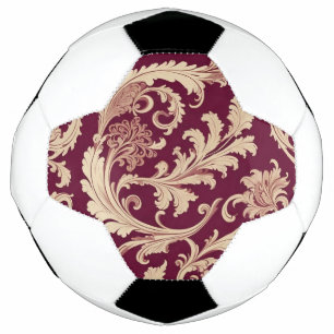 Balón De Fútbol Patrón de cosecha marrón y pekinés