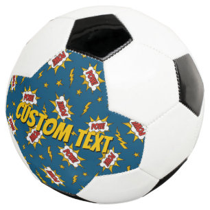 Balón De Fútbol Patrón de efecto de sonido de comic