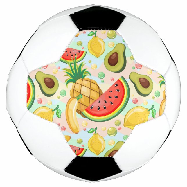 Balón De Fútbol Patrón de frutas de verano fresco (Anverso)