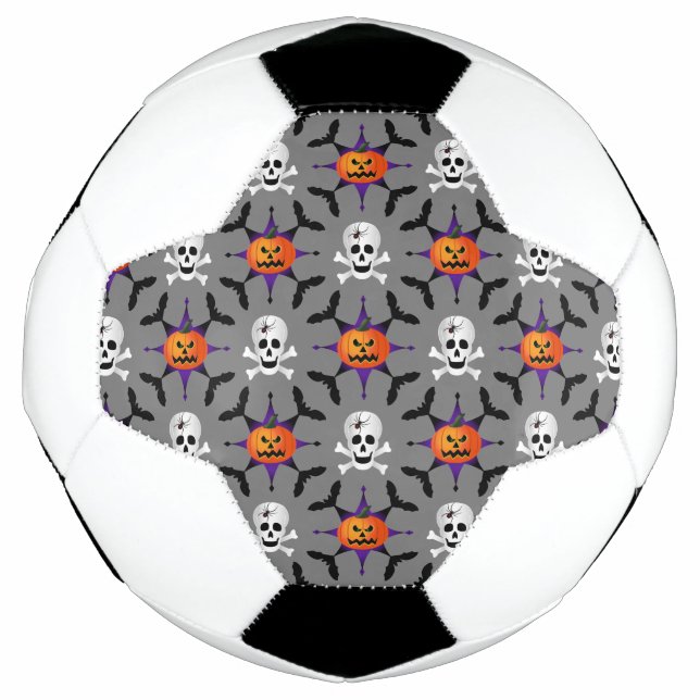 Balón De Fútbol Patrón de Halloween (Anverso)