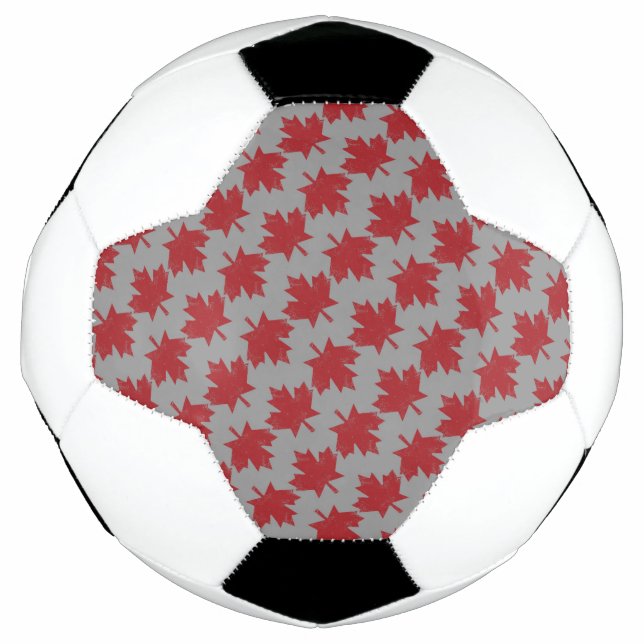 Balón De Fútbol Patrón de hoja de arce (Anverso)