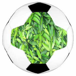 Balón De Fútbol Patrón de hojas verdes frondosas - Naturaleza Botá