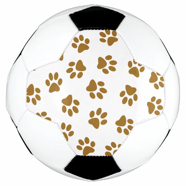 Balón De Fútbol Patrón De Patas, Patas De Perro, Rutas De Oro Nara (Anverso)