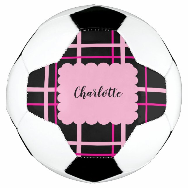 Balón De Fútbol Patrón de rayas frescas (Anverso)